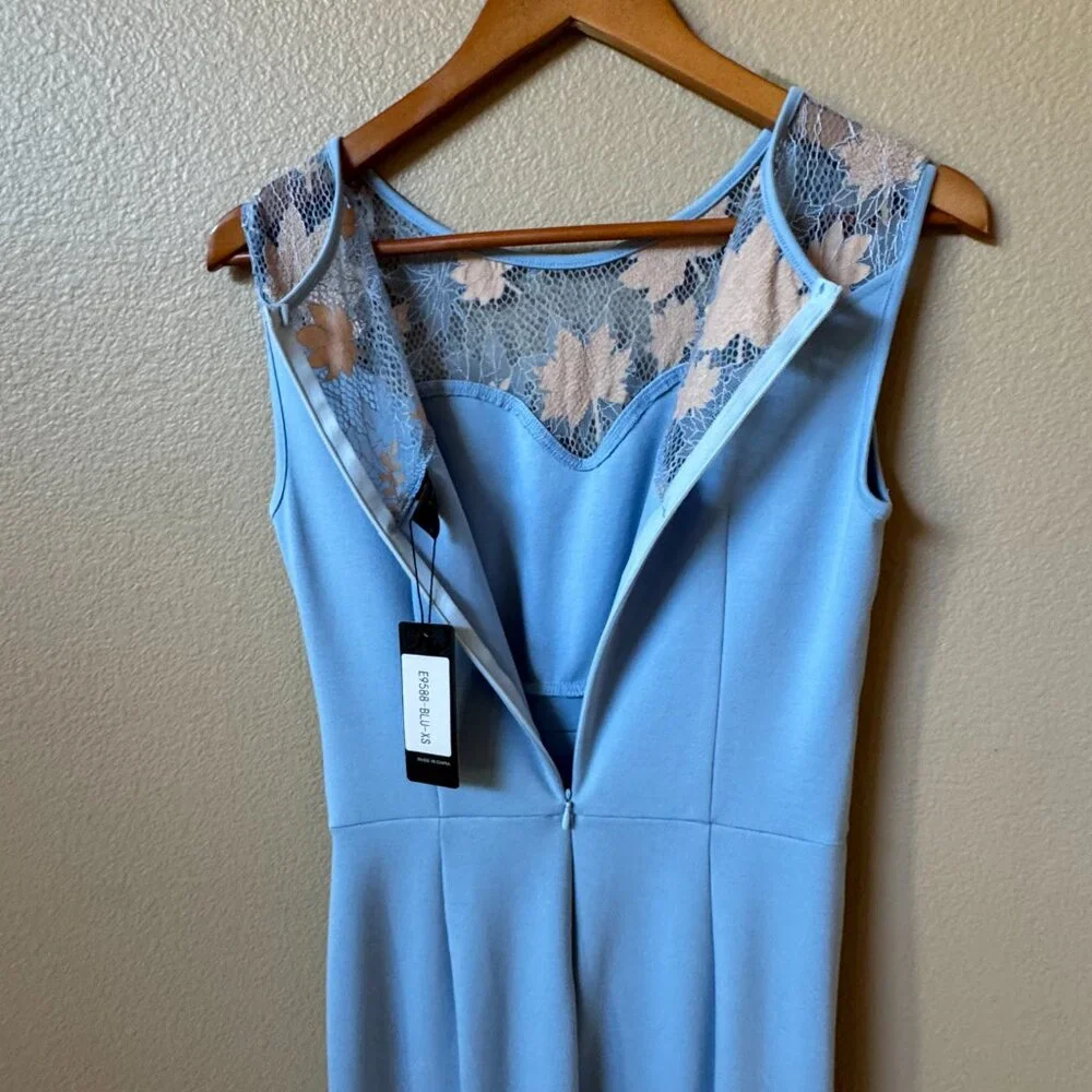 Ruffles evening Prom Wedding Party Maxi Dress - Picture 8 of 12